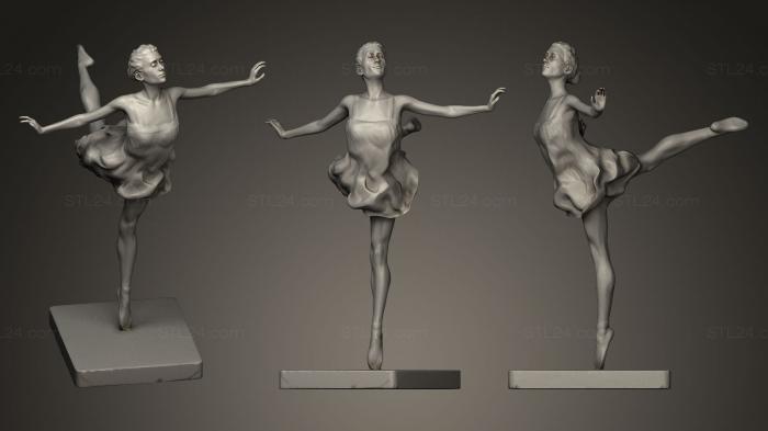 Статуэтки девушки (Улыбающийся, STKGL_0139) 3D модель для ЧПУ станка